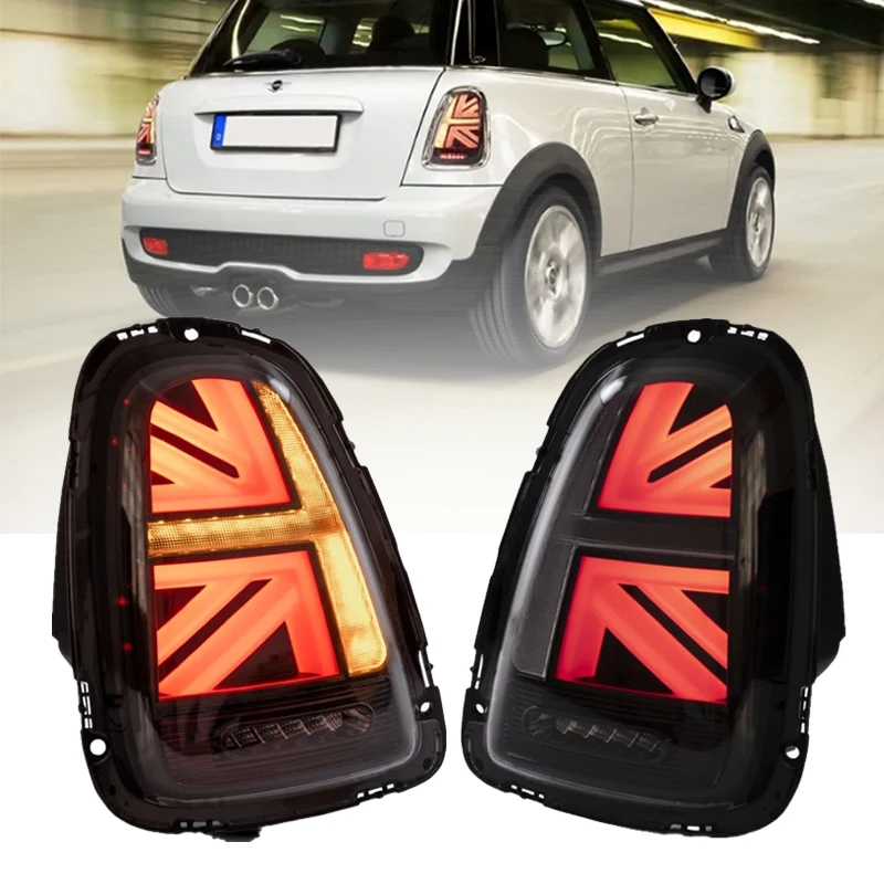 

2PCS Car LED Tail Light for BMW Mini Cooper R55 R56 R57 R58 R59 LED Taillight 2011-2013 LED Brake Light Reverse Lights 2007-2010