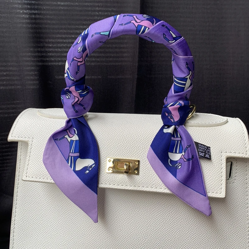 Новинка 2020 маленький шарф женские длинные узкие шарфы Женская сумочка