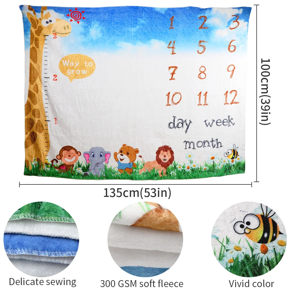 Фон для фотосъемки новорожденных с изображением животных джунглей | Дом и сад