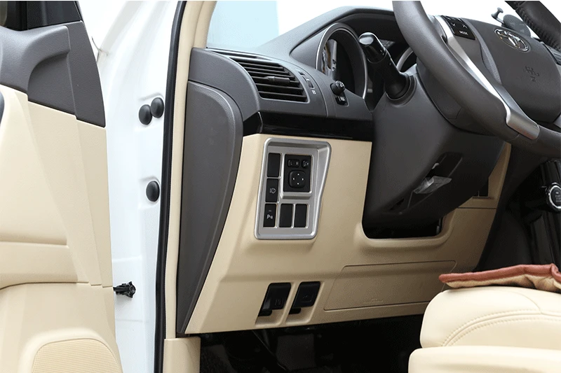 

For Toyota Land Cruiser Prado FJ150 150 2010-2017 ABS Side Rearview Mirror Adjustment Frame Cover Trim