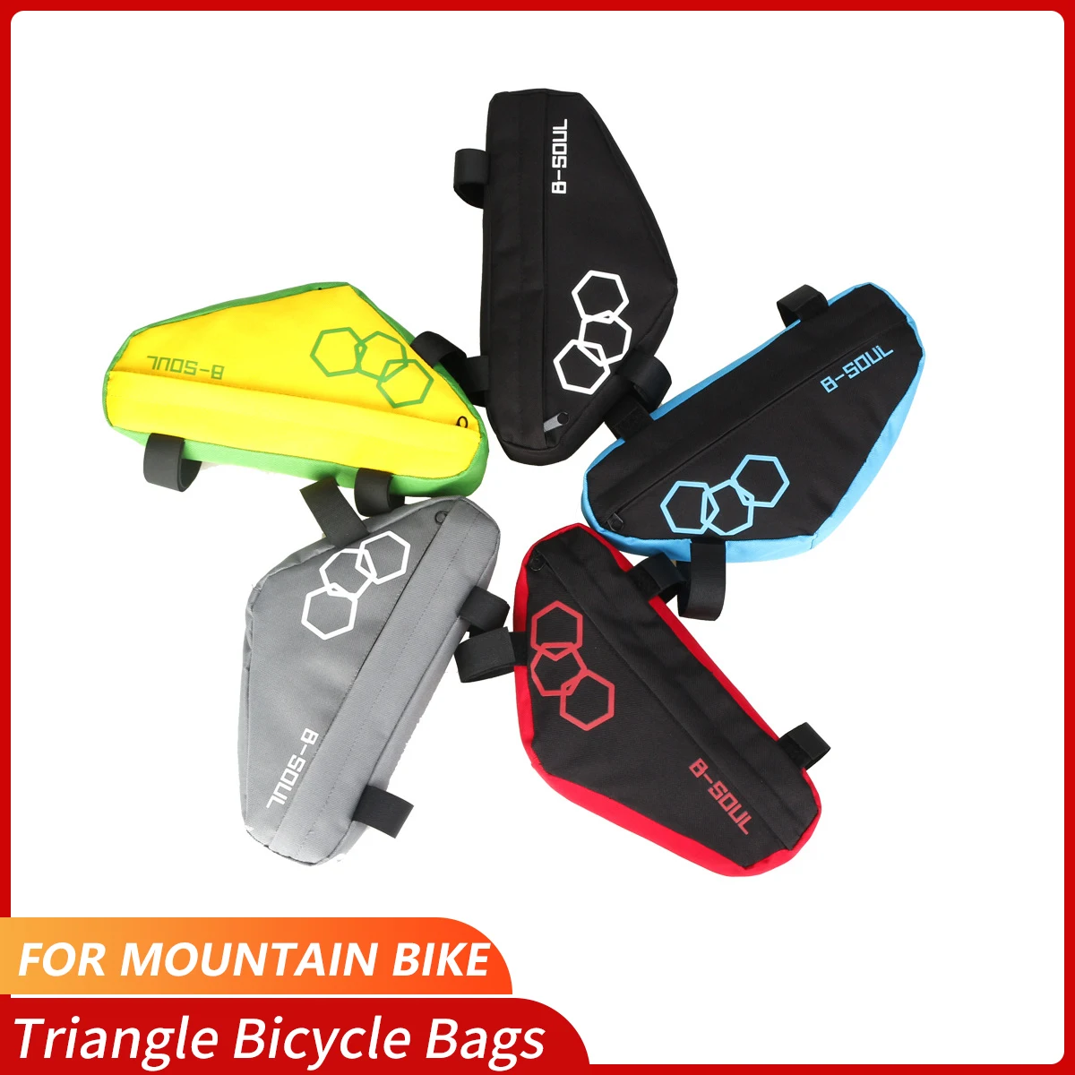 

Mountain Bike Hard Shell Triangle Bag Road Bike Tool Kit Bicycle Front Beam Bag Upper Tube Bag Riding Equipment Accessories