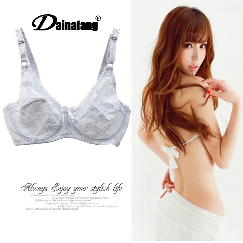 

Большой размер, тонкая чашка, дышащий кружевной бюстгальтер, 3/4 чашечки, задняя застежка, буксирный крюк и глаза, сексуальный, пуш-ап, бант, де...