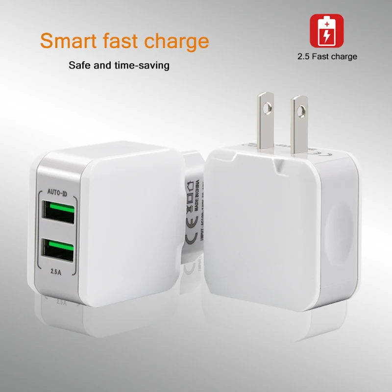 Зарядное устройство Sindvor с двумя USB-разъемами мобильный телефон А для путешествий