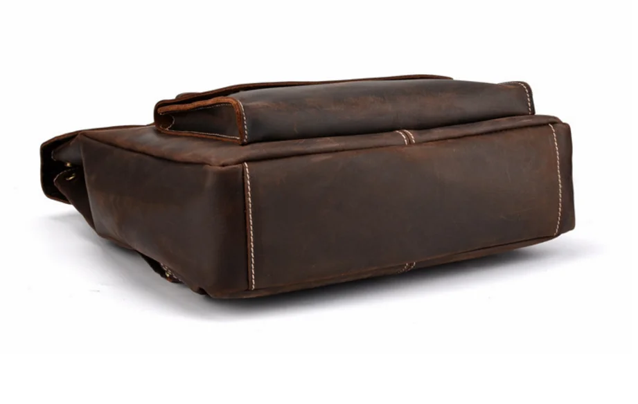 Модный мужской рюкзак crazy horse из натуральной воловьей кожи винтажный стильный