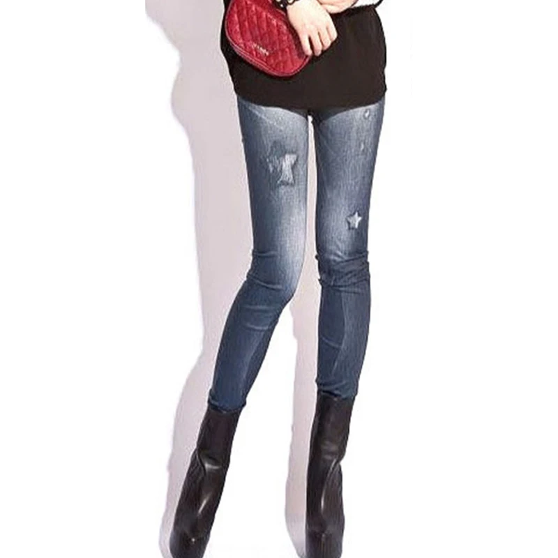 Женские облегающие леггинсы с рисунком летние повседневные брюки-карандаш |