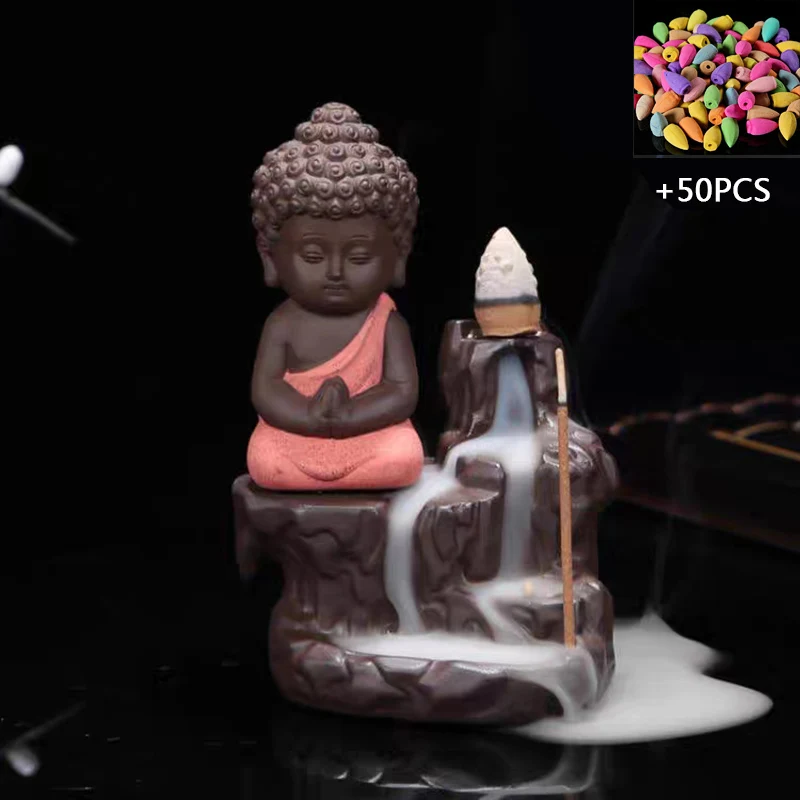 50 шт. конусы и горелка для благовоний|Благовония курильницы| |