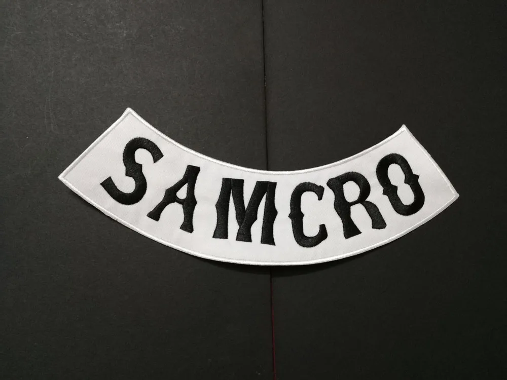 Нашивки SAMCRO с вышивкой низ рокерс саржевая Байкерская нашивка надписью sons of Iron On
