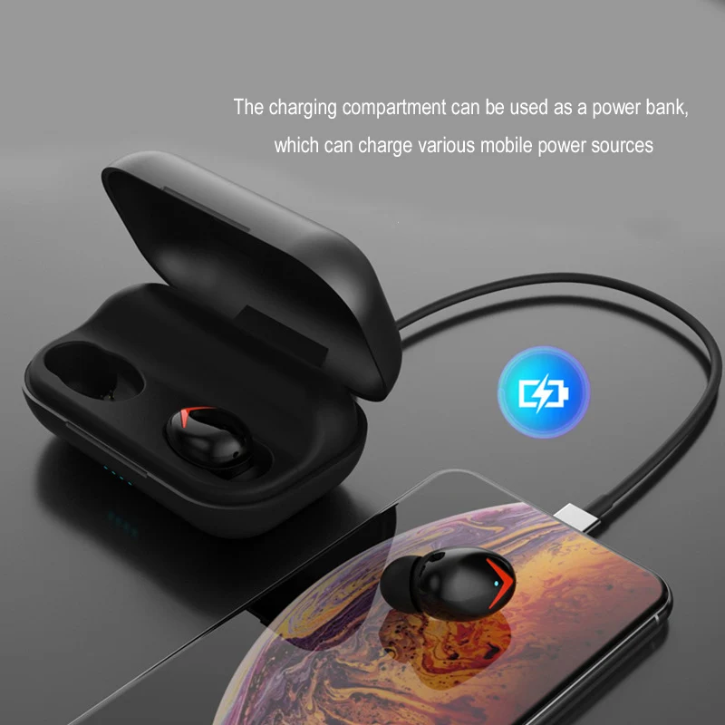 TWS A8 Bluetooth-наушники Спортивная зарядная коробка Наушники-вкладыши с