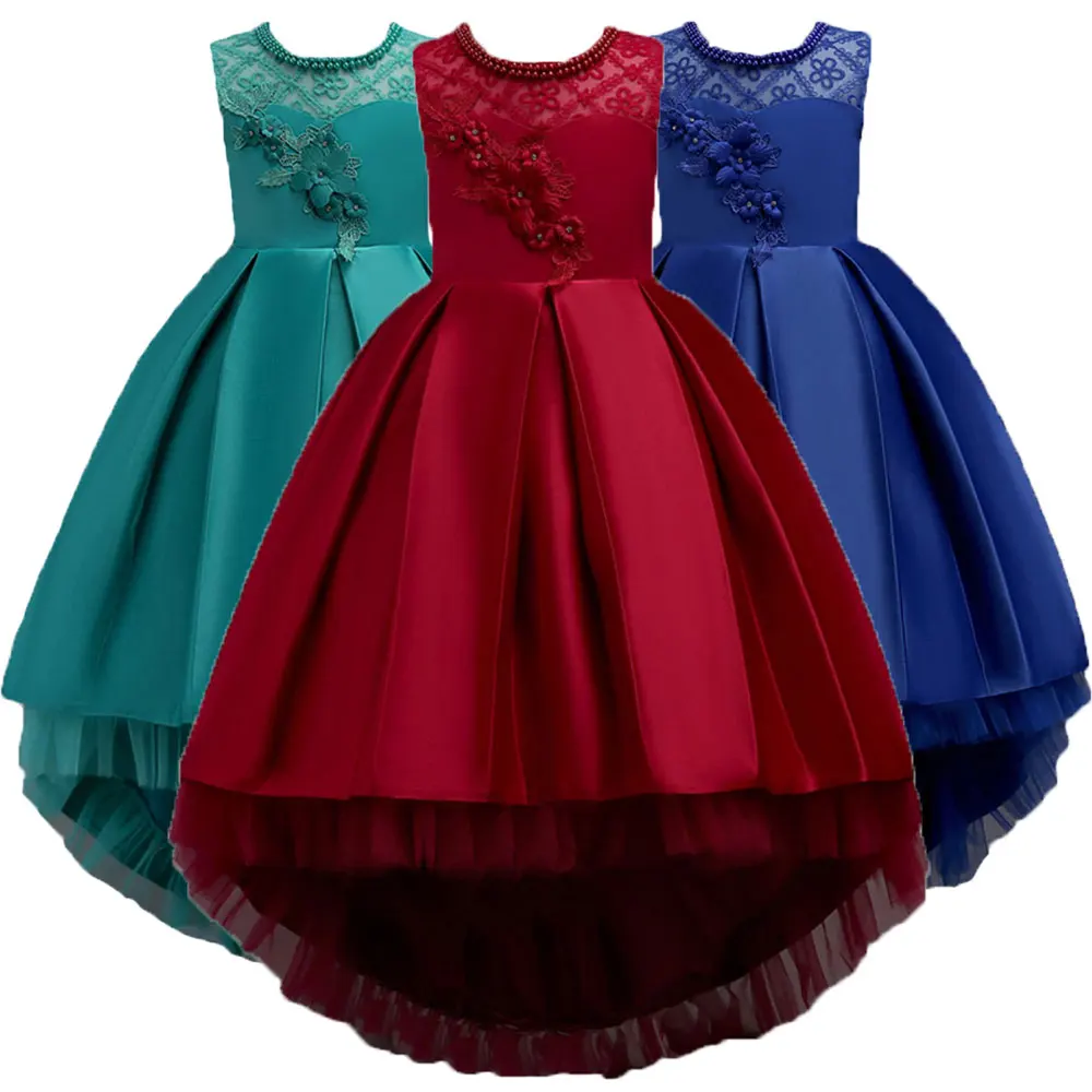 Женское кружевное платье с цветочным кружевом для девочек-подростков | Детская