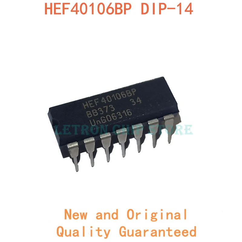Оригинальная и Новая интегральная схема HEF40106BP DIP-14 HEF40106B DIP, 10 шт.
