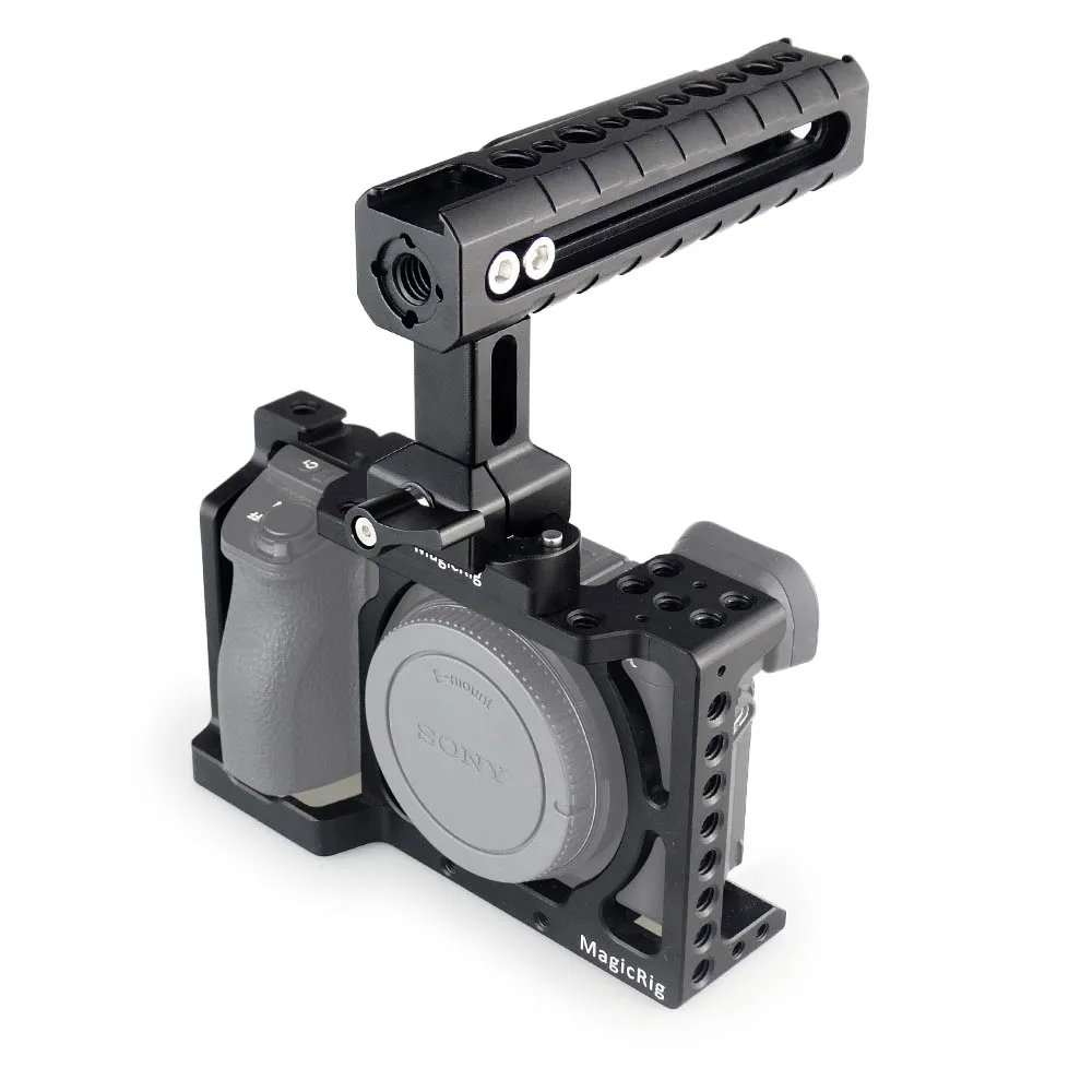 MAGICRIG DSLR клетка для камеры с ручкой NATO для sony A6400/A6000/A6300/A6500 для крепления микрофона монитор светильник вспышки