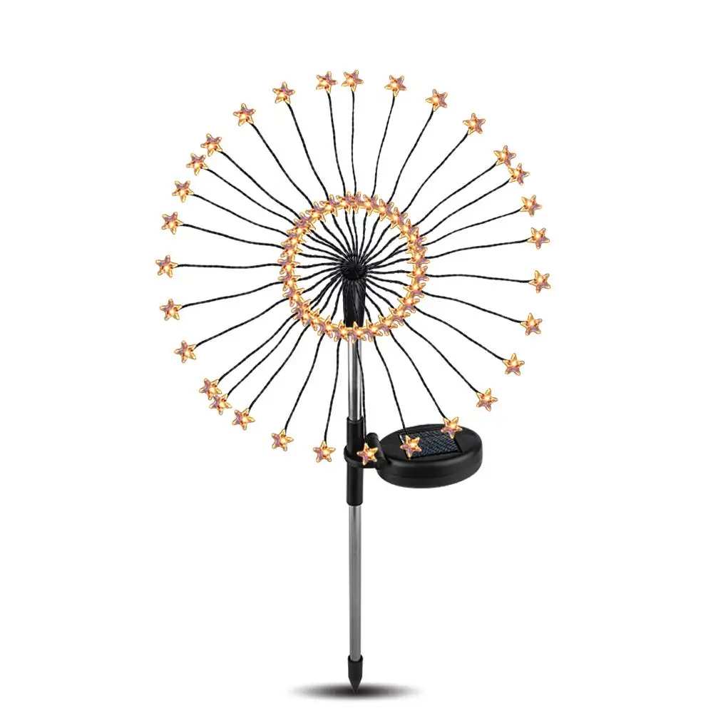 

Creative Star Firework String Light Solar Energy Landscape Lamp Wedding Festival Star Fairy Bouquet Dandelion Lights