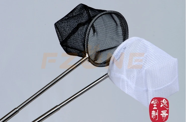 

2 Pcs Aquarium 3D Adjustable Shrimp Net Retractable Fish Net Deep Net Easy For Catching Fish White And Black Color