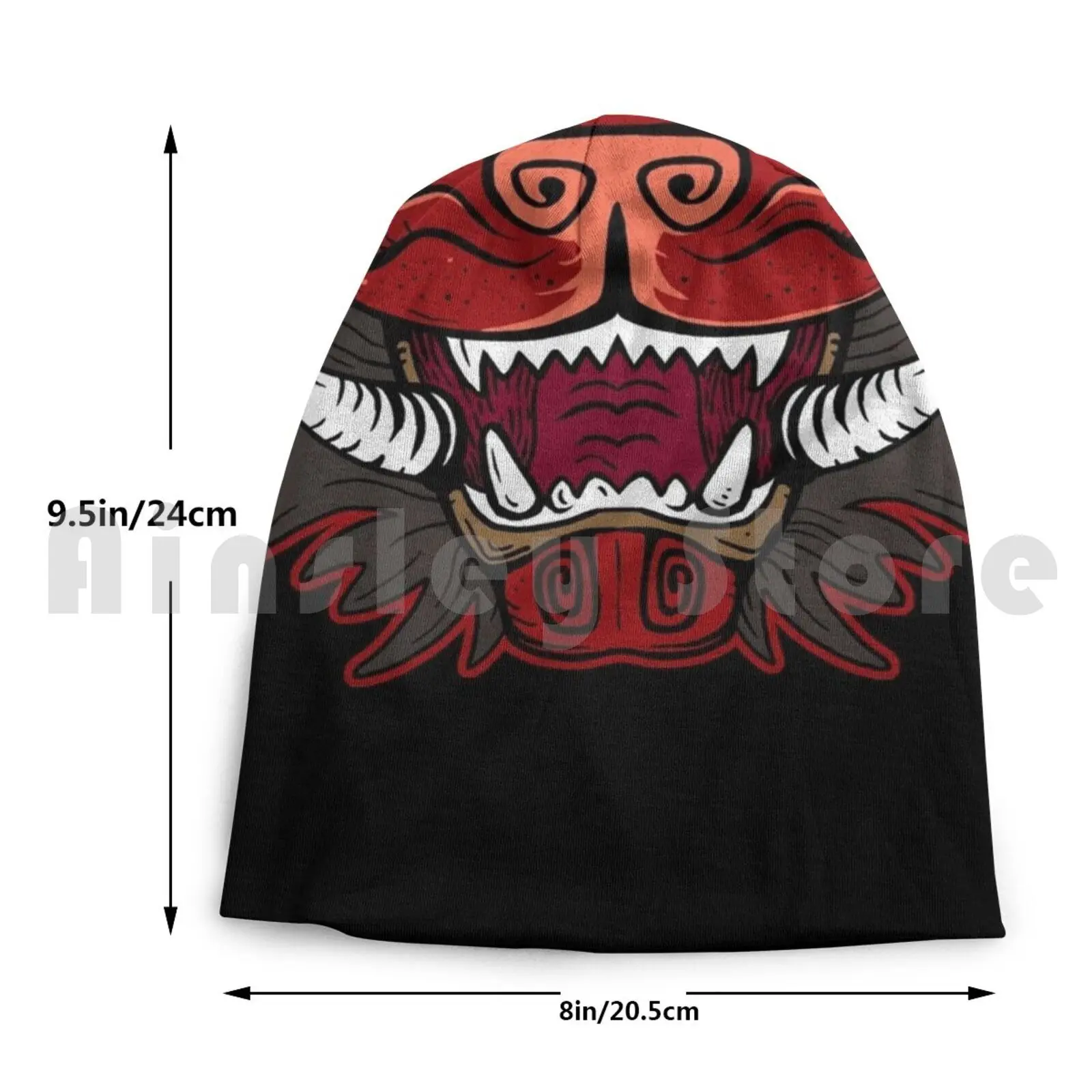Вязаная Шапка-бини Hyena Oni в стиле хип-хоп Традиционная японская татуировка