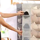 Двухсторонняя подвесная сумка, складная сумка для хранения одежды, прозрачная вешалка для носков, бюстгальтеров, нижнего белья, сумки для хранения, органайзер для гардероба