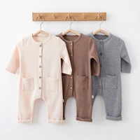 autumn baby long sleeve cutton onesie baby one piece rompers newborn solid jumpuit baby boys girls clothes infant clothing