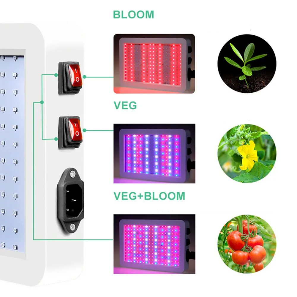 VB 600W/1200W светодиодный Grow светильник Phytolamp Фито лампа для выращивания полного