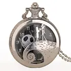 Карманные часы The Night Before Christmas с цепочкой и ожерельем, модные мужские и женские кварцевые часы унисекс TD2048