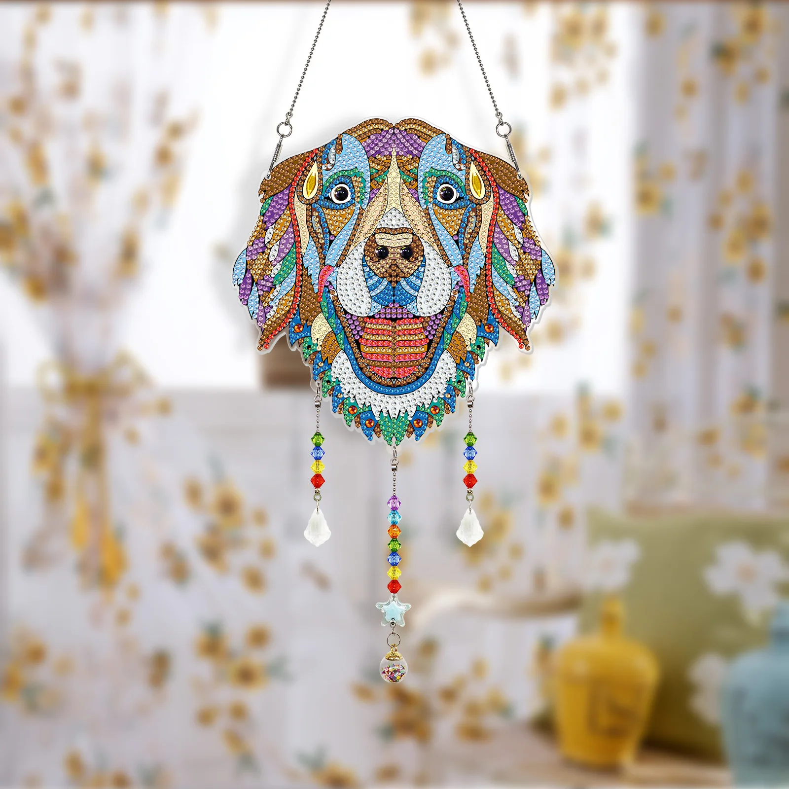 

New Diamond Painting Animal Dog Ornaments DIY Diamond Embroidered Christmas Tree Ornaments Christmas Decoration Gifts