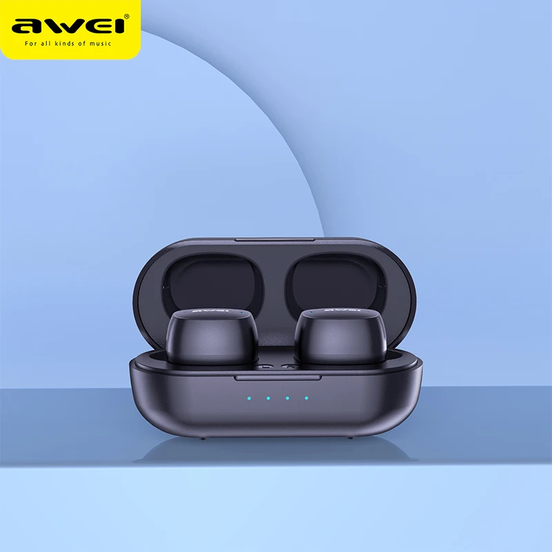 

AWEI T13 True Wireless Bluetooth-compatible Earbuds Bass In-Ear Mini Capsule Touch Contorl With Mic HiFi Stereo Gaming Earbuds