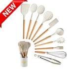 Кухонная утварь, набор кухонных принадлежностей, антипригарный кухонный инструмент, ложка, половник для супа, лопатка, щипцы, кухонная утварь, набор посуды