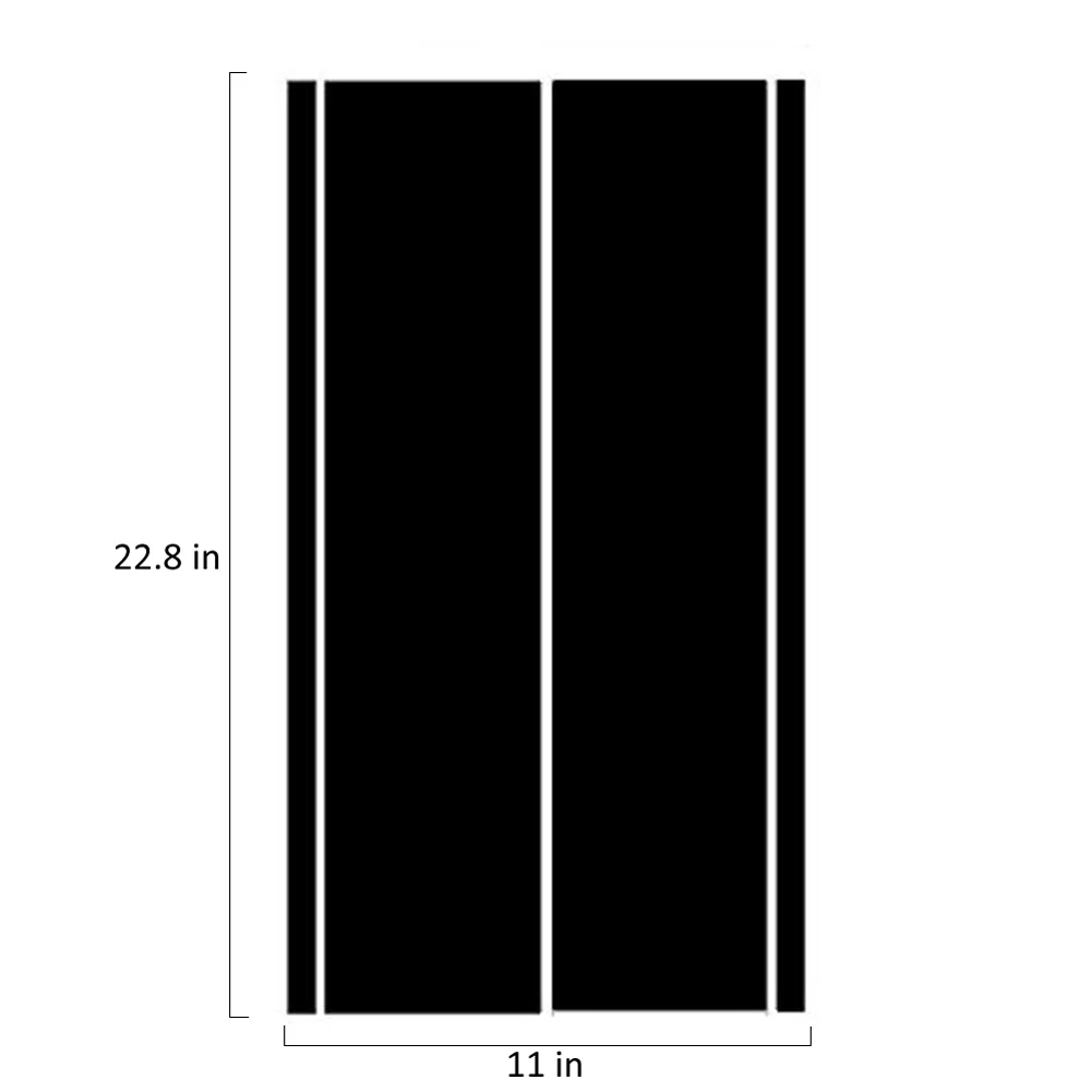 Универсальные автомобильные наклейки на крыло полосатые полностью тело