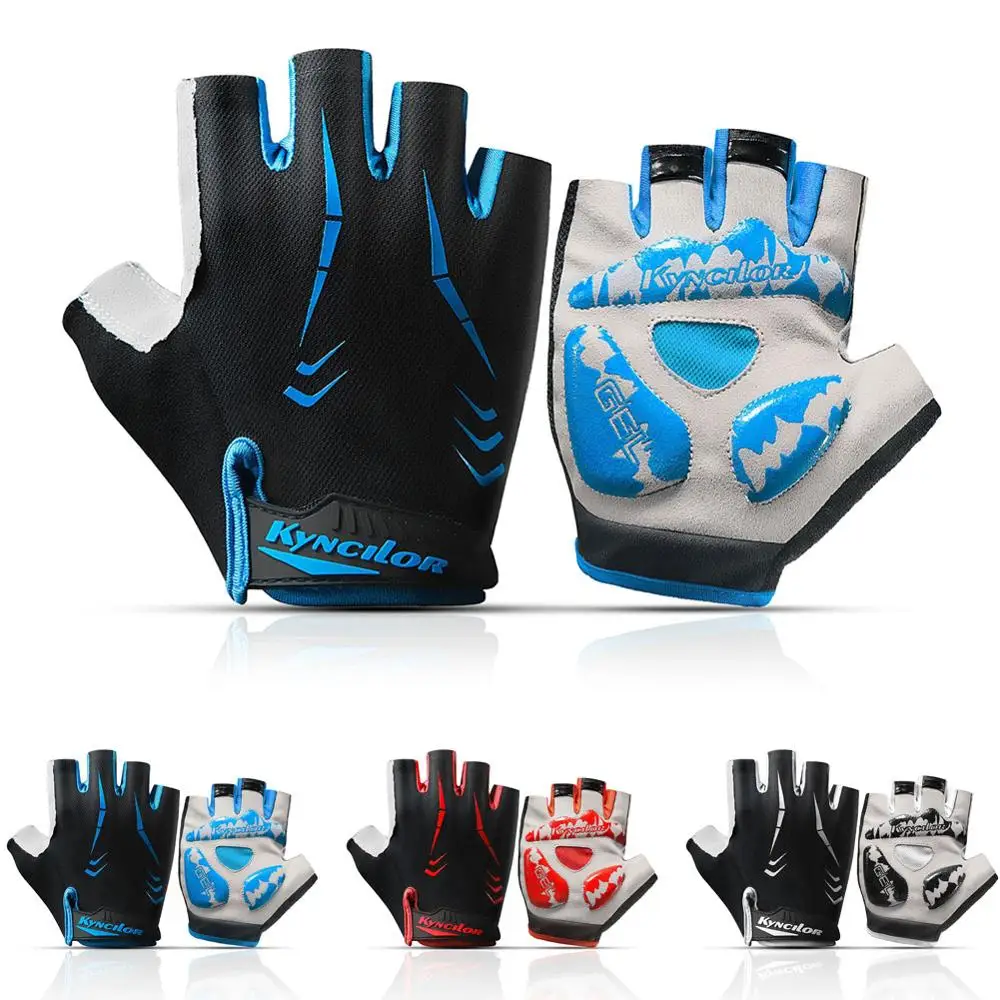 

Cycling Anti-slip Anti-sweat Men Women Half Finger Gloves Breathable Anti-shock Sports Gloves MTB Bike Bicycle Glove