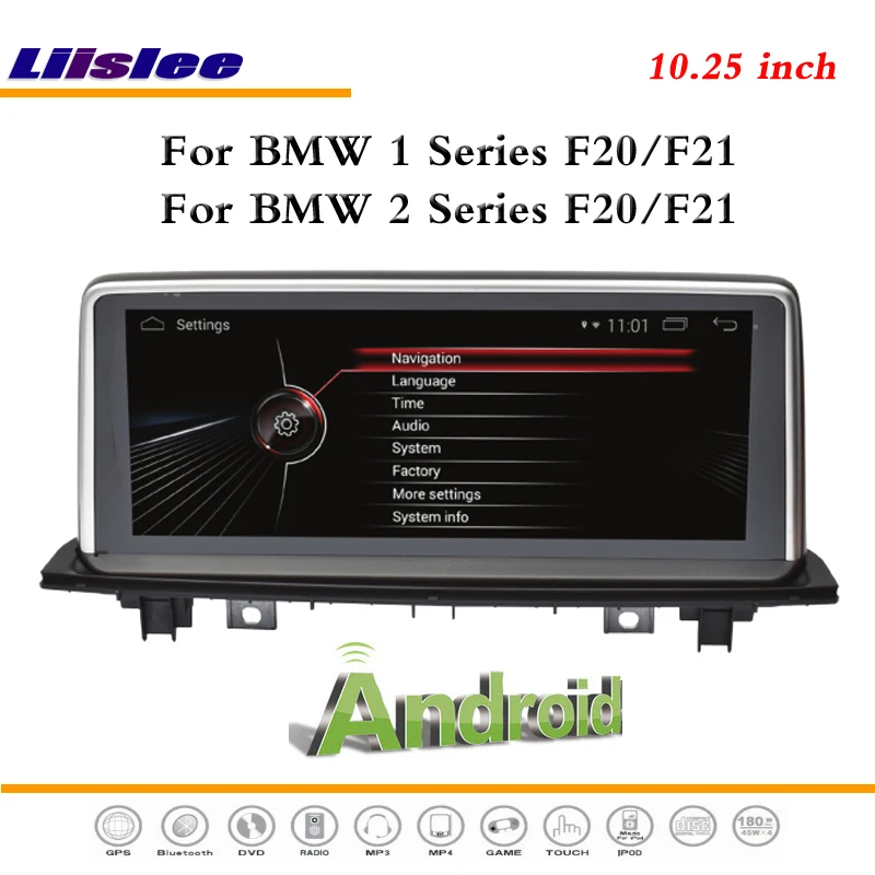 Автомобильный мультимедийный плеер Liislee на Android для BMW 1 / 2 серии 2010 ~ 2018 стерео