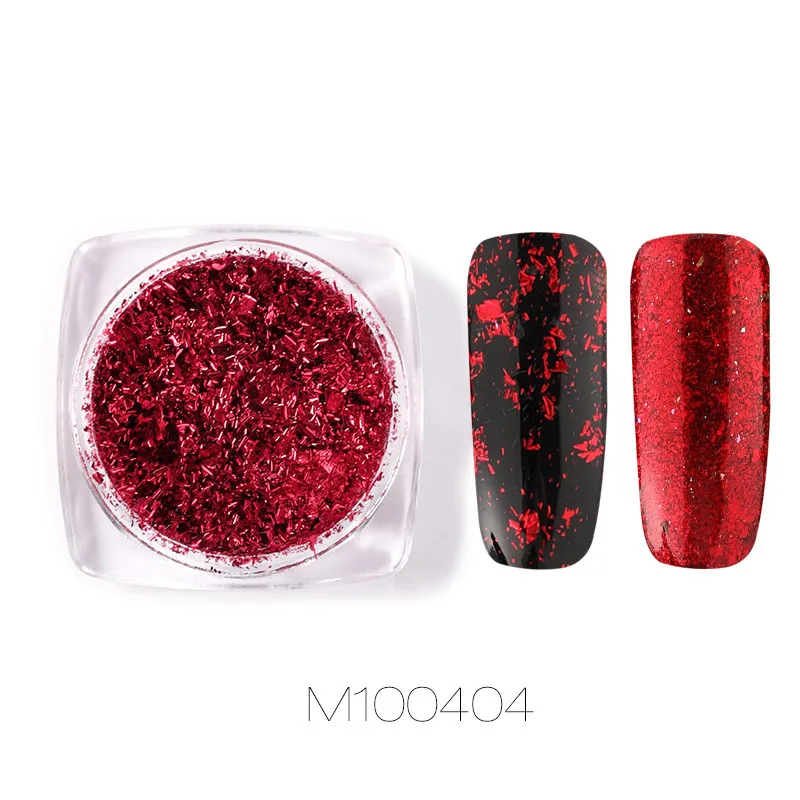 M100404 ROSALIND ногтей Блеск Искусство пигмент порошок гель лак зеркало Маникюр Блестки для ногтей УФ хром голографические украшения ногтей - Цвет: M100404