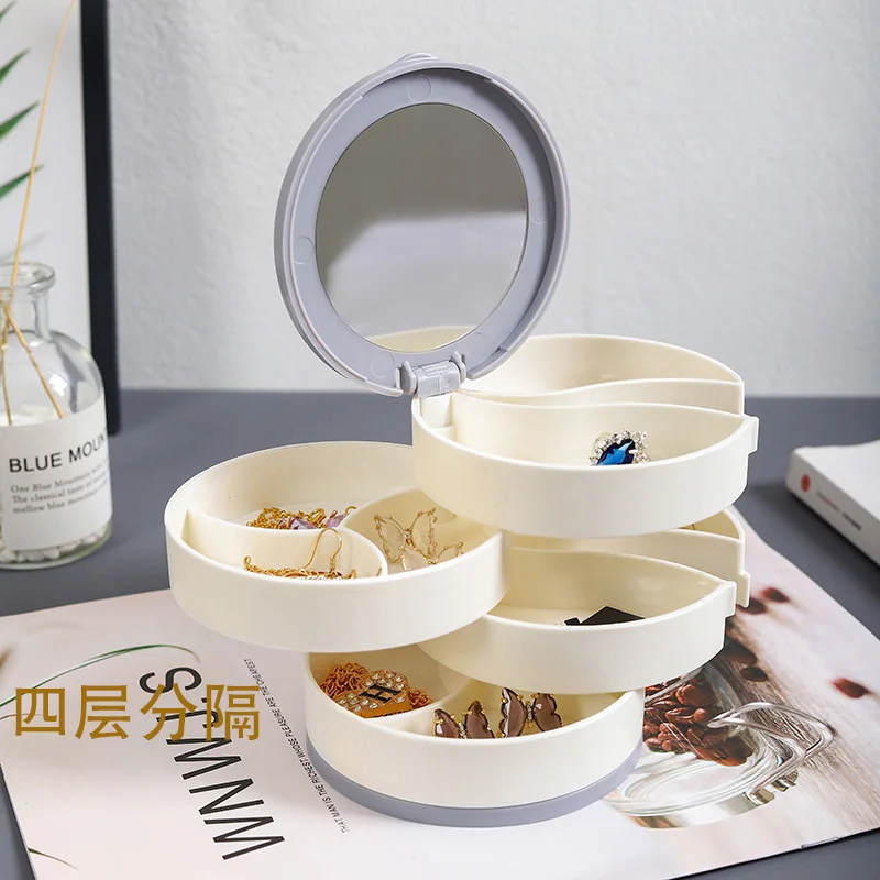

Многослойная вращающаяся шкатулка для хранения ювелирных изделий