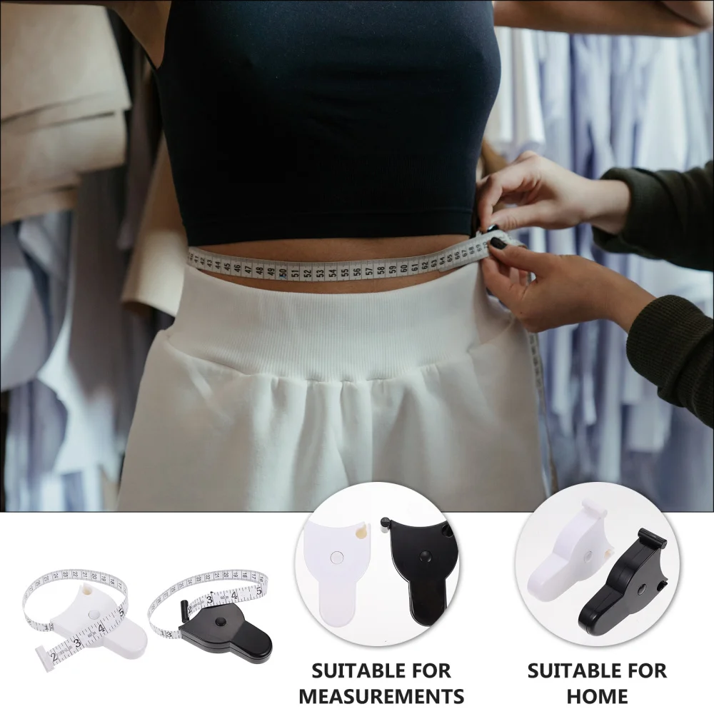 

6pcs 60 Inch Body Measuring Tape Push Button Double Sided Retractable Tape