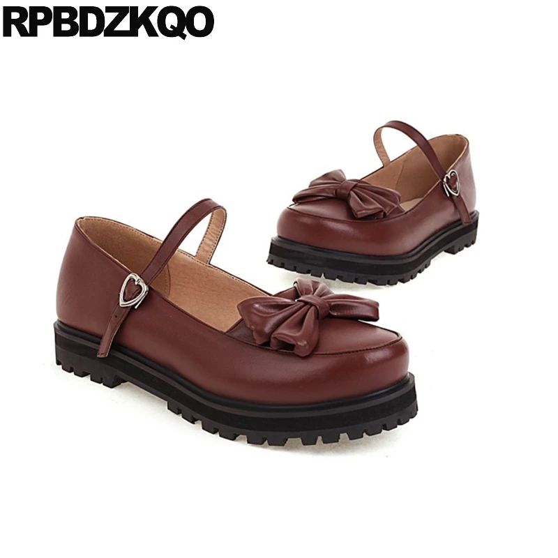 Туфли женские с круглым носком на плоской подошве 10 размеров | Обувь