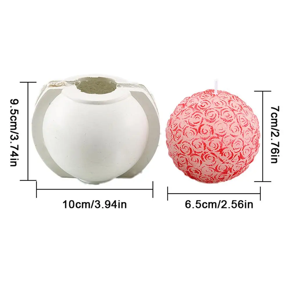 Силиконовая форма в форме свечи 3D розы для мыла ручной работы инструмент