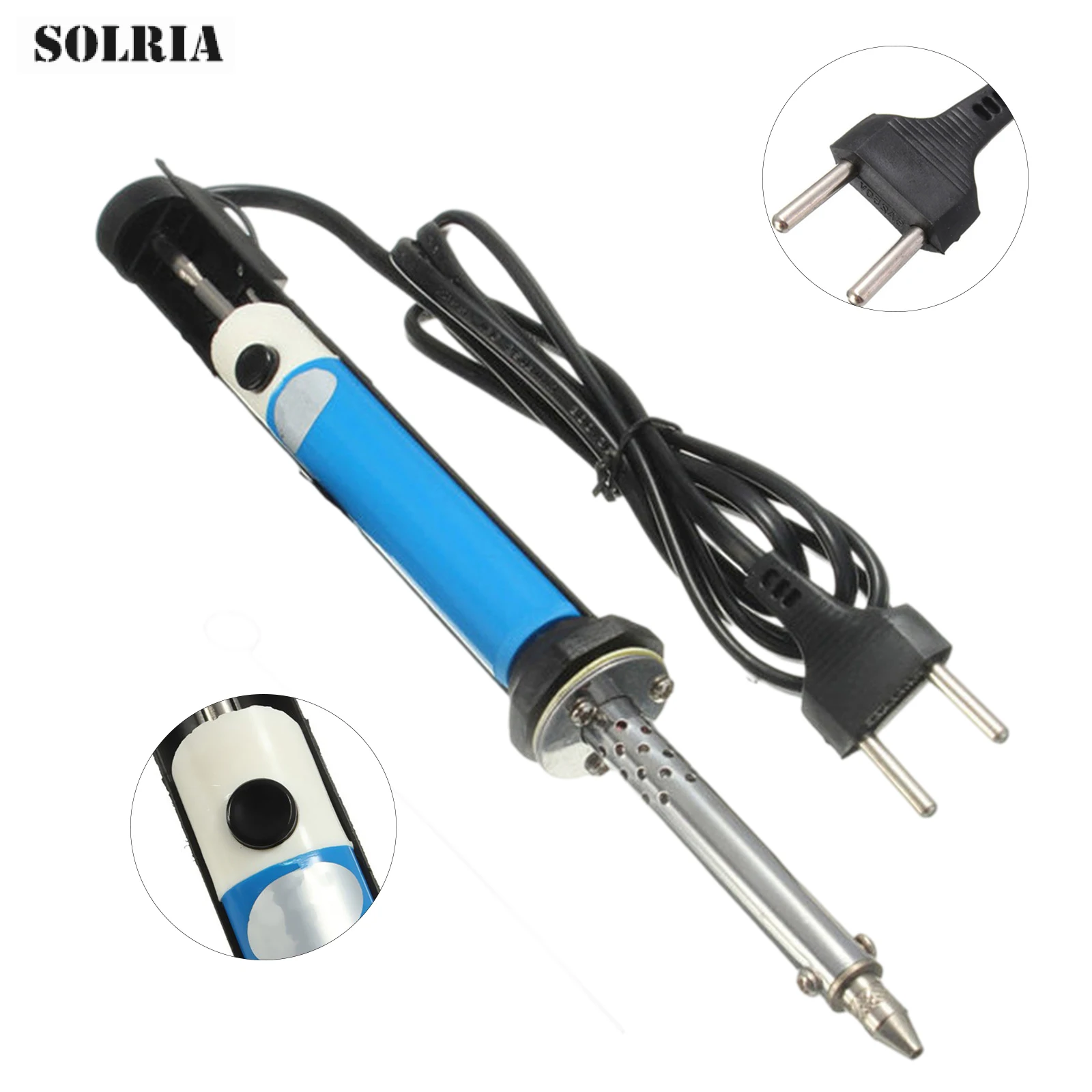 40W Electric Soldering Iron Heating Set Solder Sucker Desoldering Vacuum Pump Welding Tool US/EU Model | Инструменты