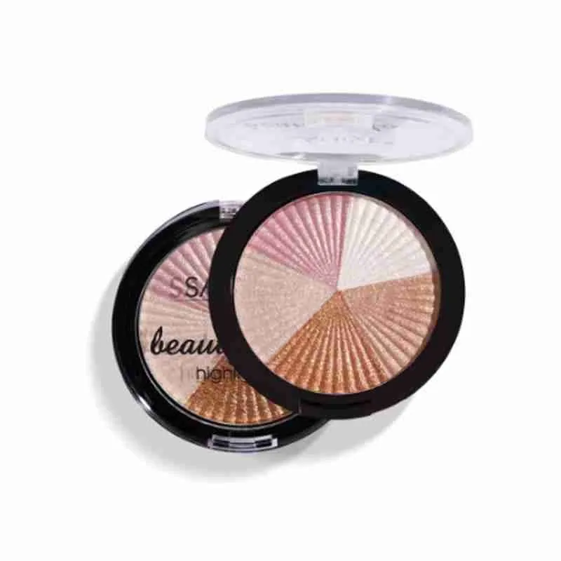 

1pc High-gloss Powder V Face Side Nose Brightening Colorless Trimming Plate Combination Makeup Shadow Face Powder High-glos V1P6