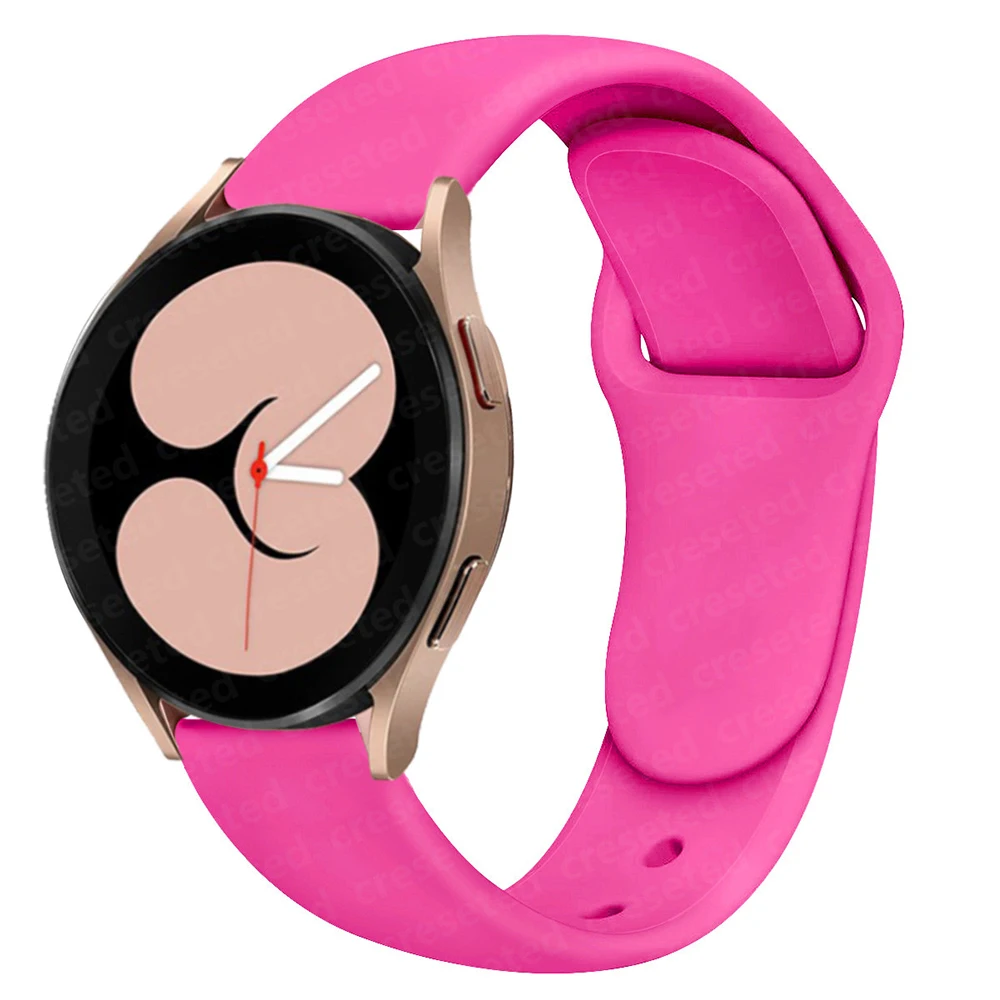 

20mm 22mm Band For Samsung Galaxy watch 4/4 Classic Active 2 Gear S3 amazfit GTS GTR Silicone bracelet Huawei GT 2/2e/pro strap