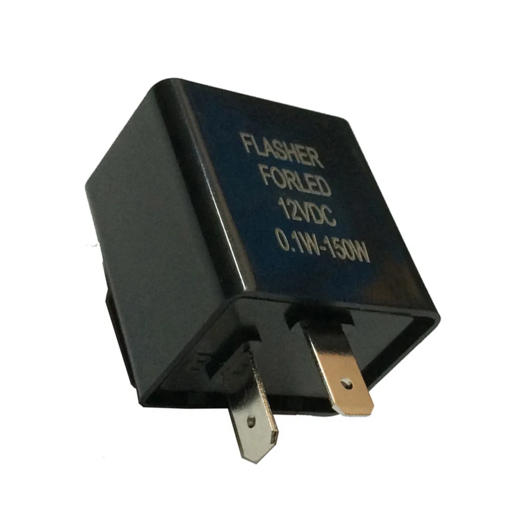 Новый черный Flasher релейный светодиодный резистор 2 PIN 12V Fix Flash Rate Part|Переключатели