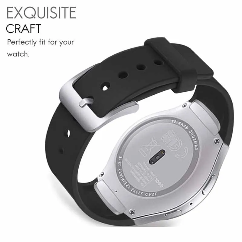 Несколько цветов для samsung gear S2 R720 ремешок замена силиконовый сплошной цвет