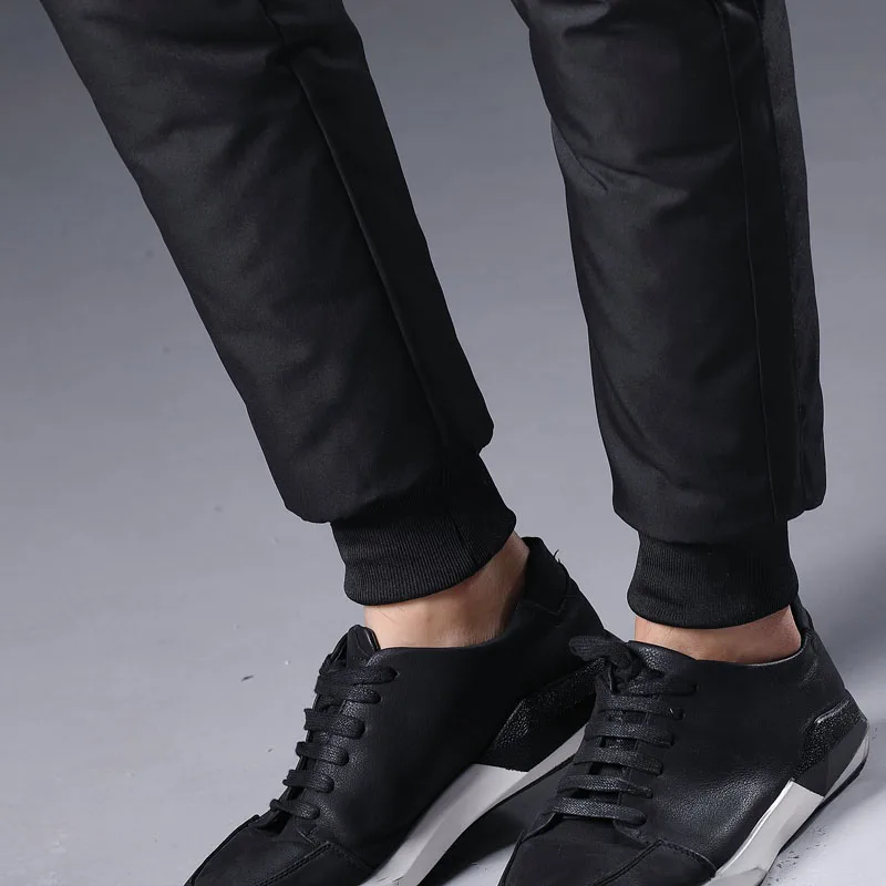 Зимние теплые мужские пуховые брюки 90 белый утиный пух для занятий спортом на