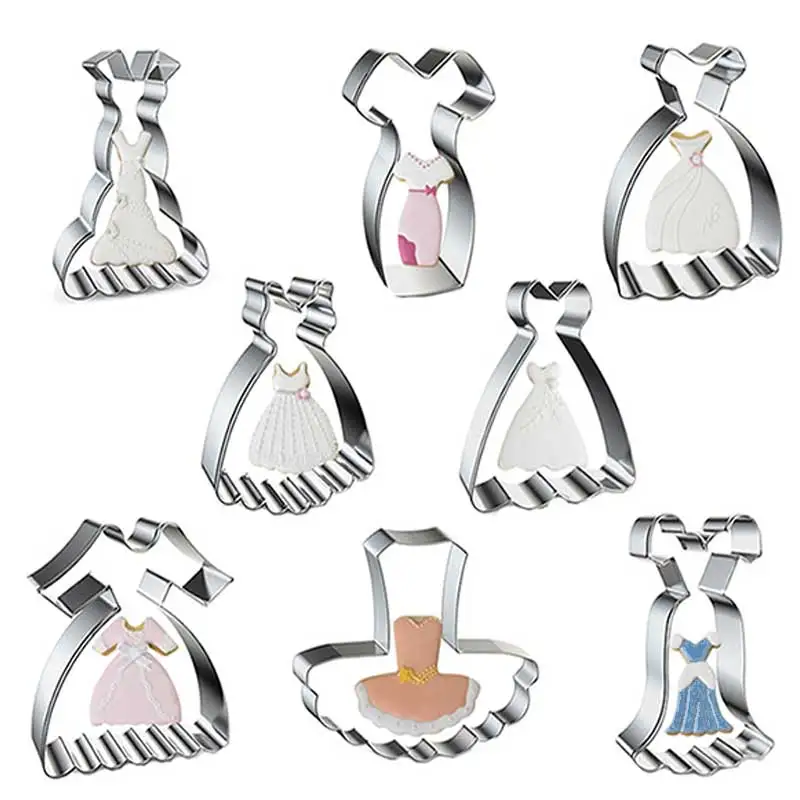 

Ballet dress princess dress Cookie Cutter Biscuit Embossing Mould Cake Mold Kitchen Accessory Baking Pastry Tools candy bar