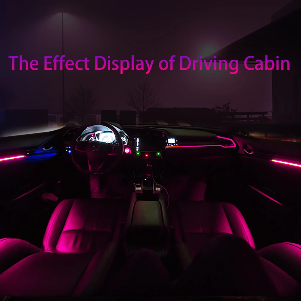 Подходит для Honda civic 2016 2019 интерьер атмосферу светильник 10th светодиод интерьера