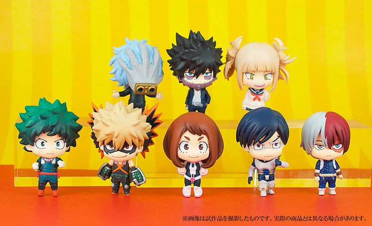 

8 шт./компл. фигурки героев моя геройская Академия Izuku Midoriya Shouto Todorok Asui Tsuyu Аниме фигурки героев коллекция декоративные модели игрушки