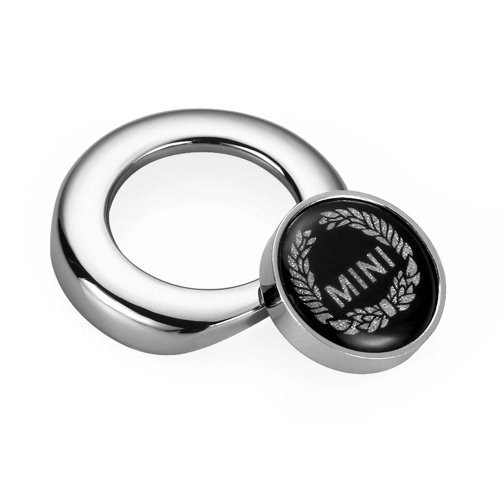 Silver Laurel Silver Автомобильный Стайлинг внутренний выключатель зажигания Кнопка Стикеры для Mini Cooper, Countryman, Clubman R55 R56 R57 R58 R59 R60 R61 аксессуары - Название цвета: Silver Laurel Silver