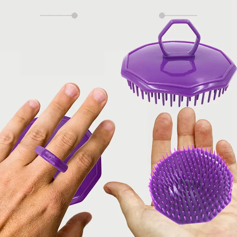 Scalpmaster кисть для шампуня фиолетовый 1 шт.|Расчески| |
