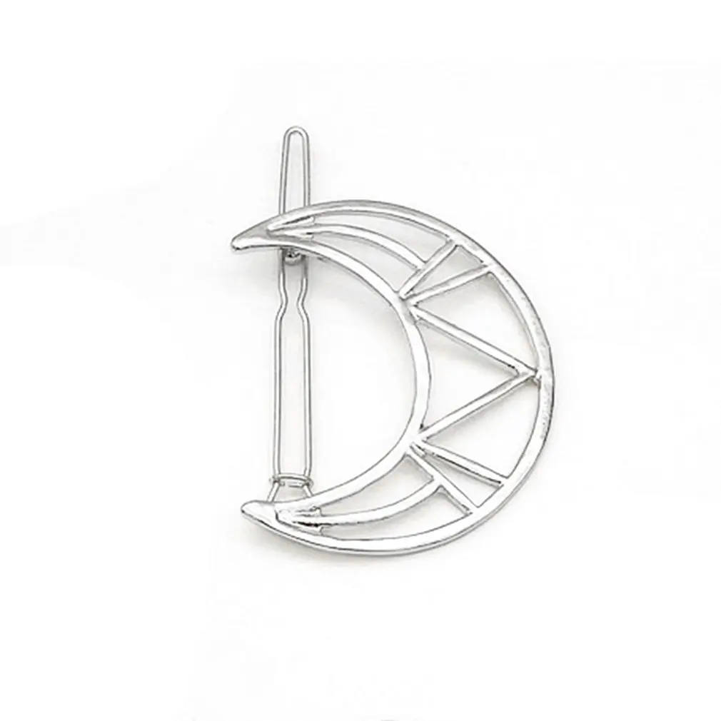 Женские Модные Шпильки для девушек полые звезды зажим волос в виде Луны заколка