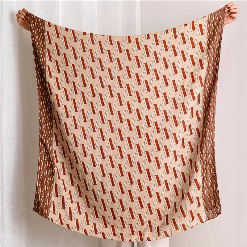 

2020 Luxury Brand silk Scarf Female Autumn Winter New Thin Wild Decorative Summer Sunscreen Shawl scarves women chiffon hijab