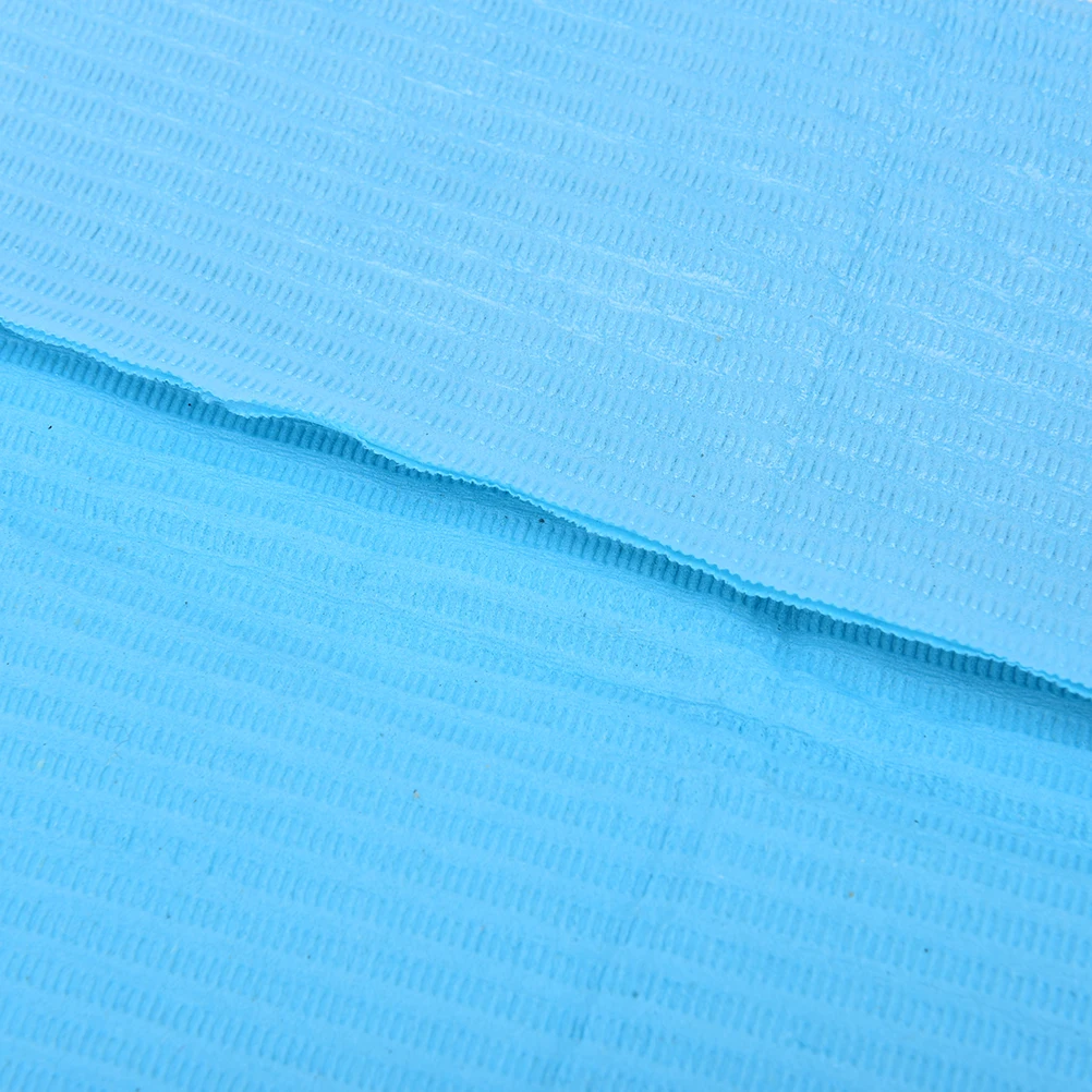 

10/50pcs New Disposable Neckerchief Medical Shop Towels Sputa Pad Dental Materials Consumables Blue Color