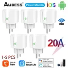 Смарт-розетка Tuya, Wi-Fi, 20 А, с голосовым управлением