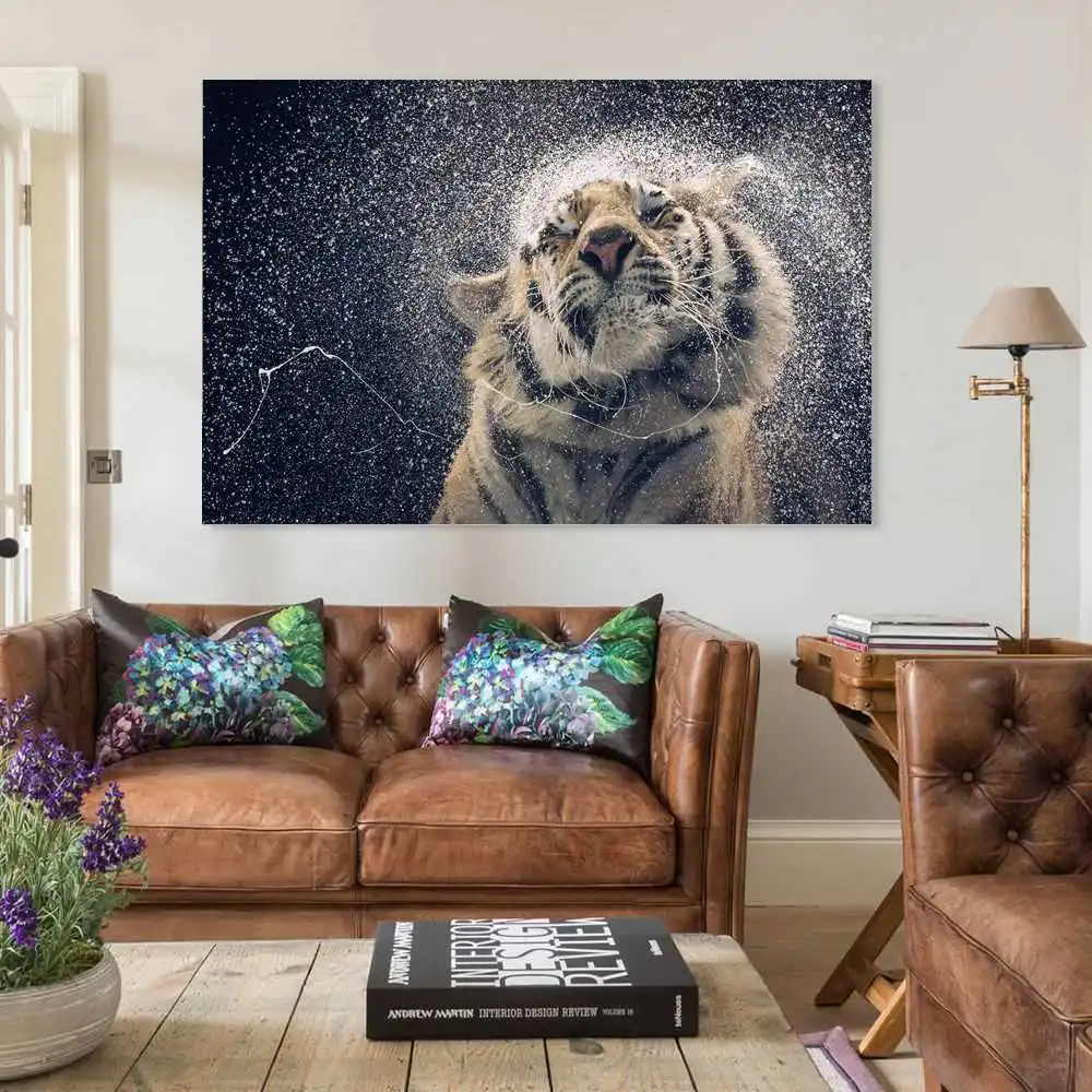 

Animal-tiger Canvas Art Poster and Wall Art Picture Print Modern Family bedroom Decor Posters