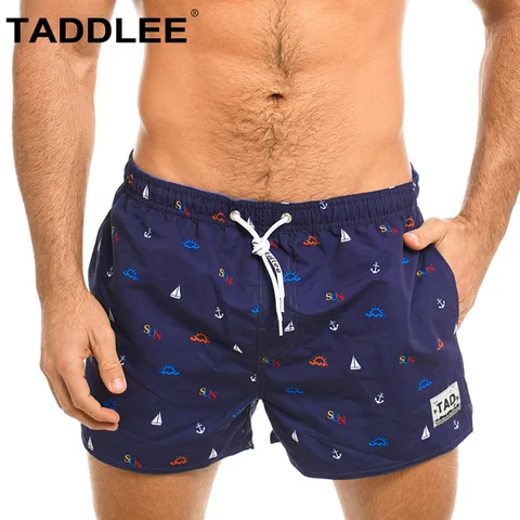 Бренд Taddlee, сексуальная одежда для плавания, мужские шорты для серфинга, для плавания, боксеры, для багажника, купальный костюм, быстросохнущие пляжные шорты с квадратным вырезом